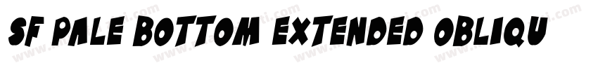 SF Pale Bottom Extended Oblique字体转换